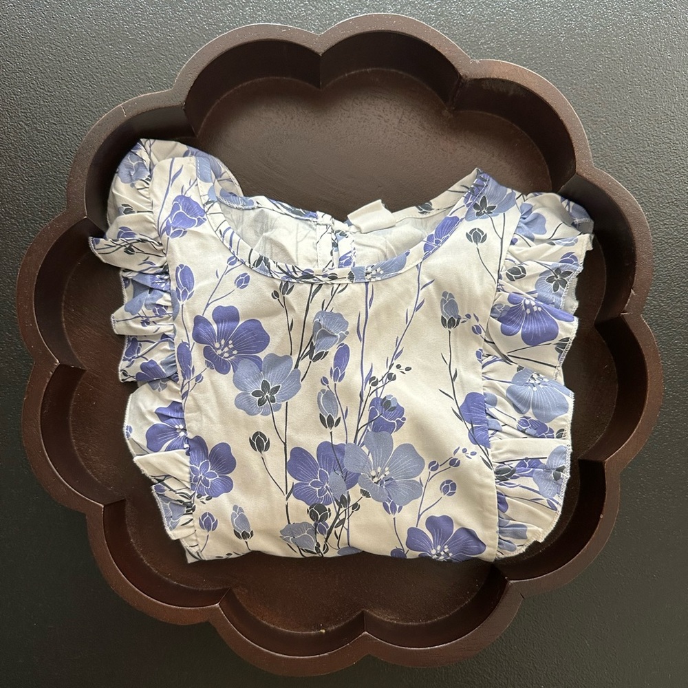 Girls Size 7 YEARS ~ SHEIN Floral Top & Matching Shorts